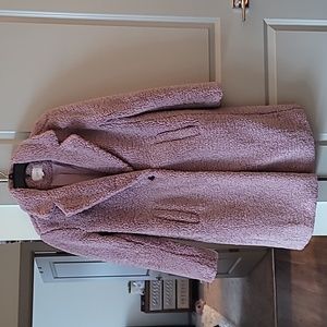 Loft long sherpa coat